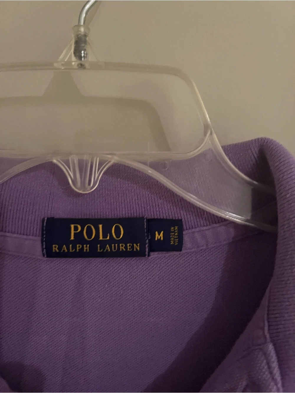 Ralph Lauren Lavender Polo Shirt with Green Pony